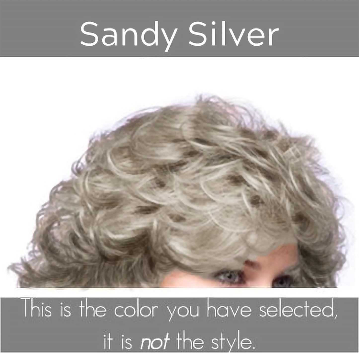 Noriko Sky Synthetic Wig by Rene of Paris and Wig Lift Comb - Sandy Silver - Bundle 2 Items