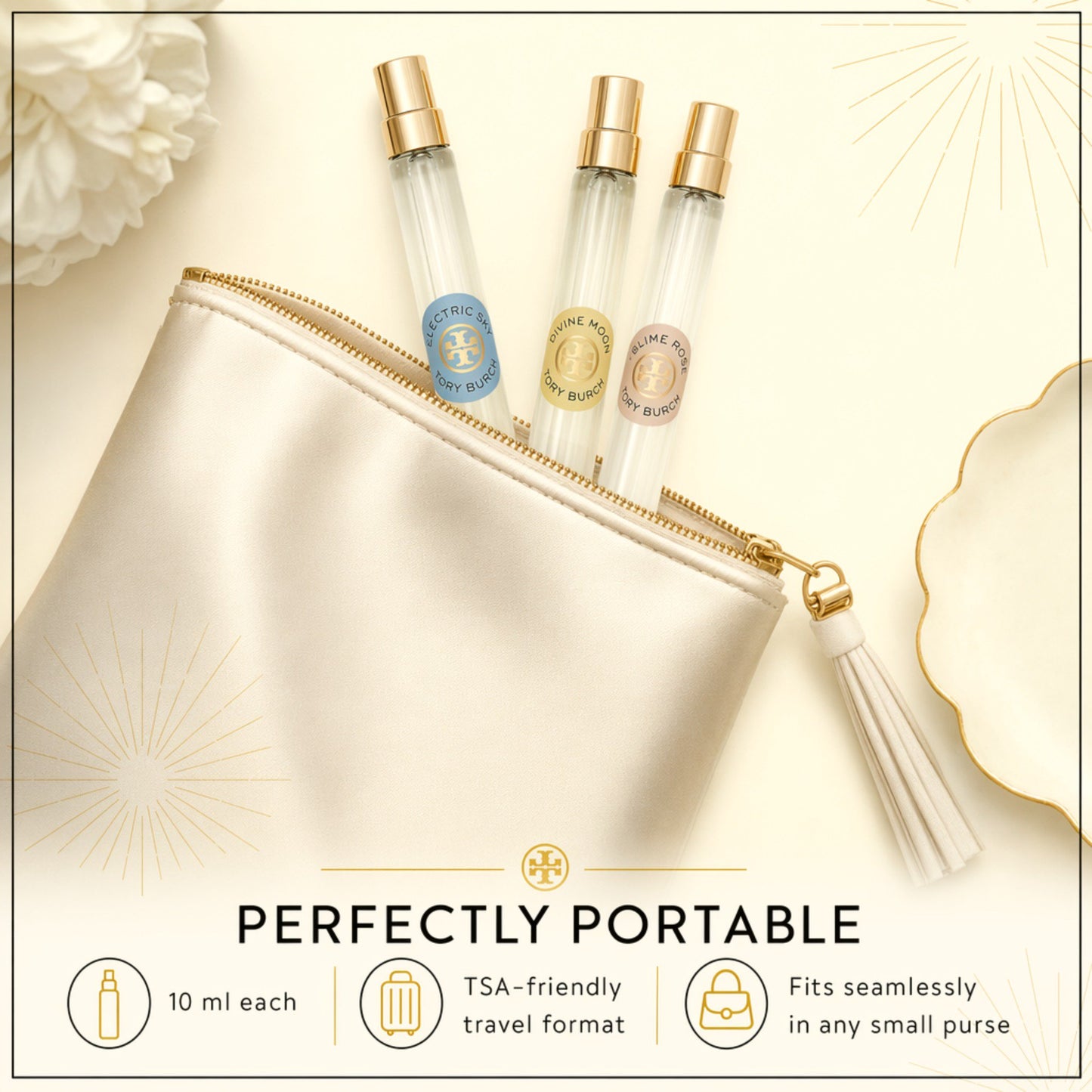 Tory Burch Essence of Dreams Eau de Parfum Travel Spray Pen Set, 3 Fragrances, 10 ml each