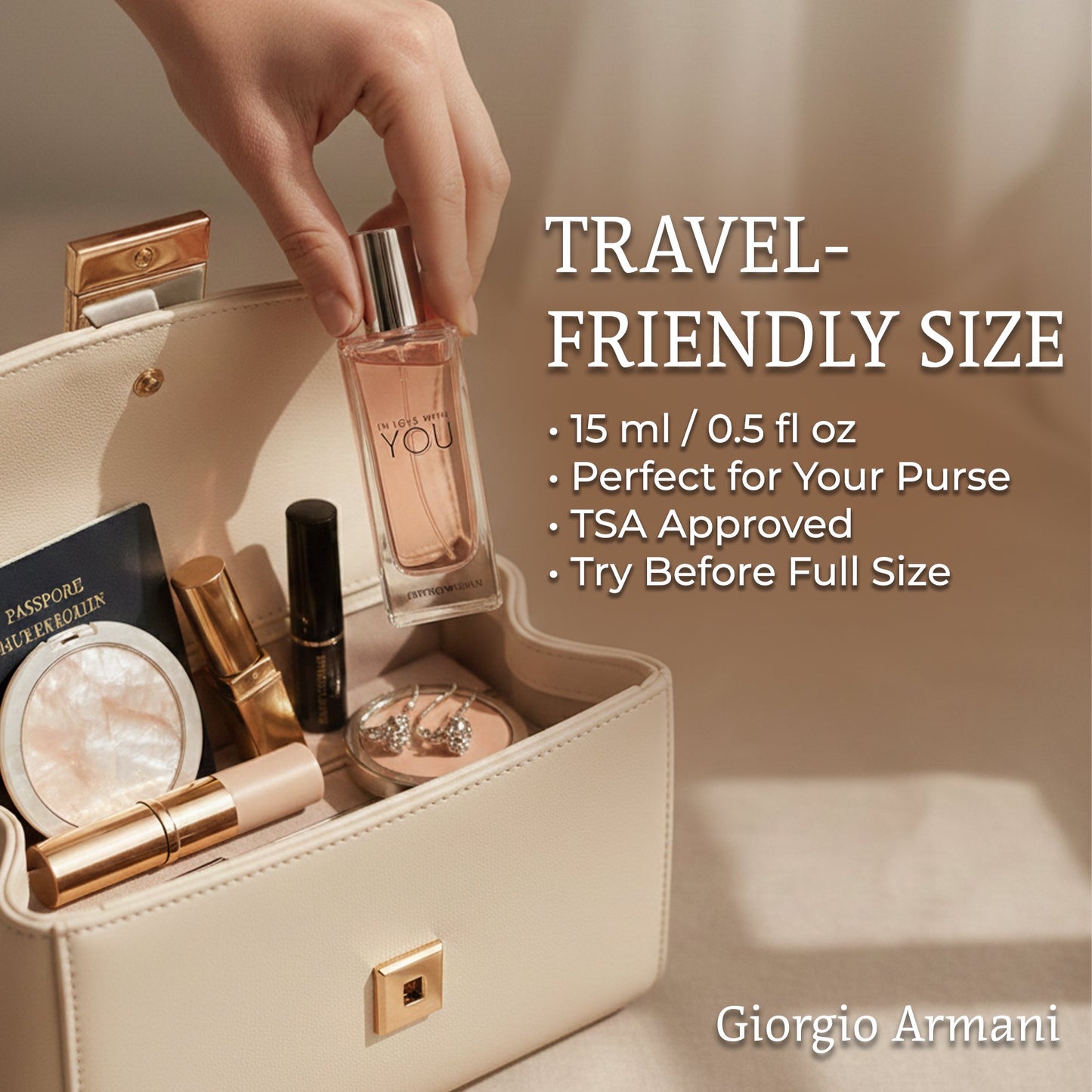 Giorgio Armani Emporio Armani In Love With You EDP for Women – 0.5 oz Travel Spray