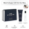 Coach Men New York Mini Gift Set – EDT Travel Spray (0.25 oz) & Shower Gel (1 oz)