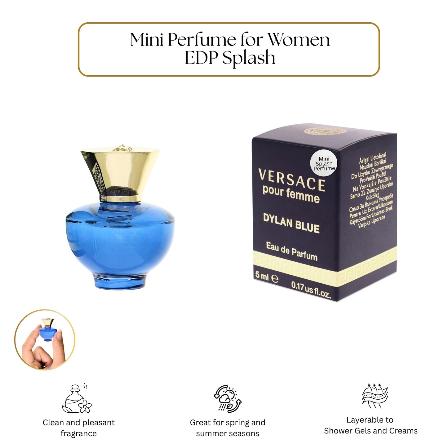 Versace Dylan Blue Women EDP Splash (Mini) 5 ml