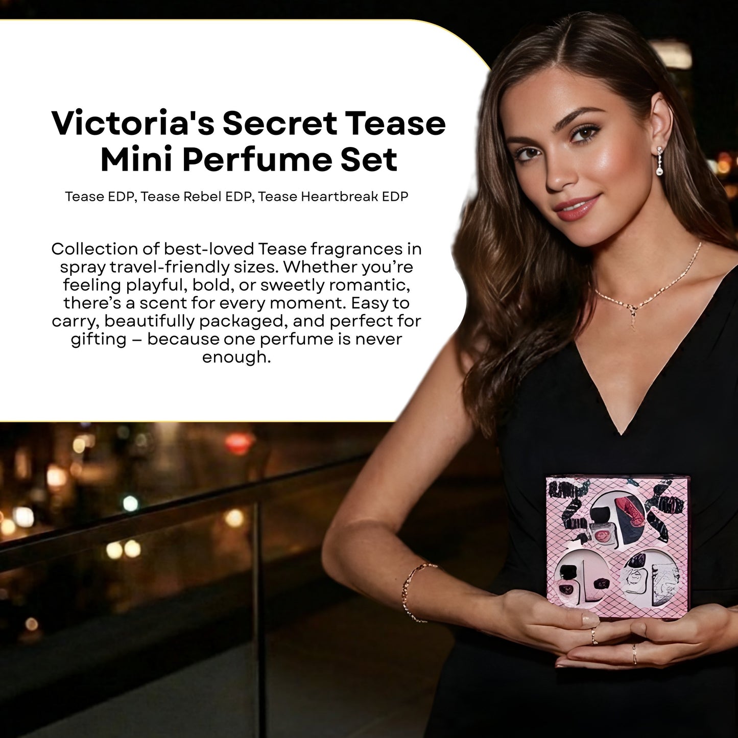 Victoria's Secret Perfume for Women Gift Set Mini Variety Fragrances 0.25 Fl oz