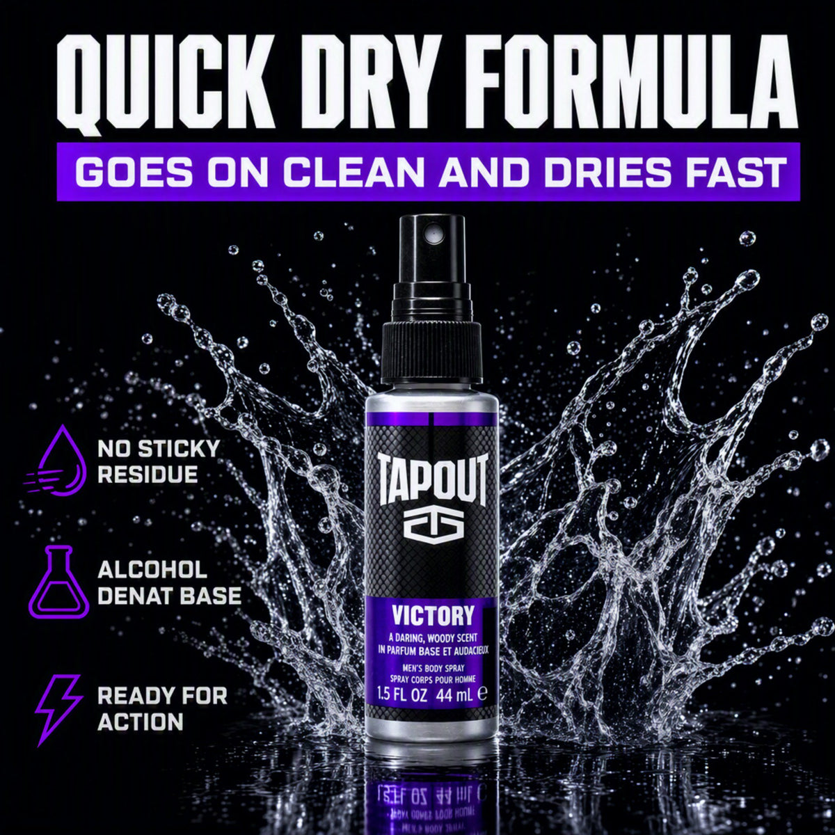 Tapout Men's Body Spray Victory 1.5oz , pack of 1