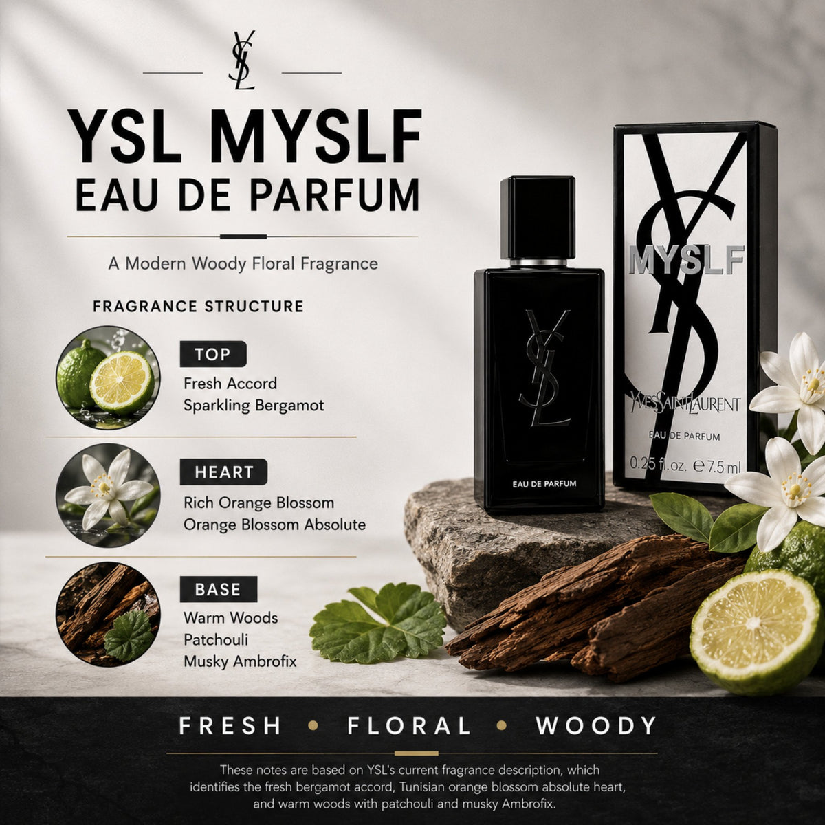 Yves Saint Laurent MYSLF Eau de Parfum 7.5ml / 0.25 fl oz Miniature