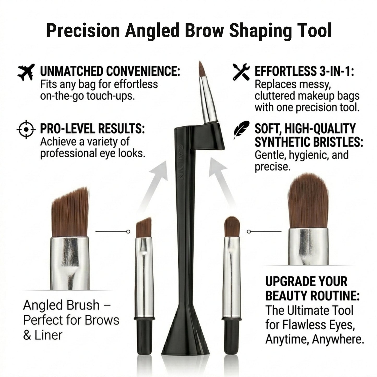CAILYN O! 3-In-1 Eye Makeup Brush