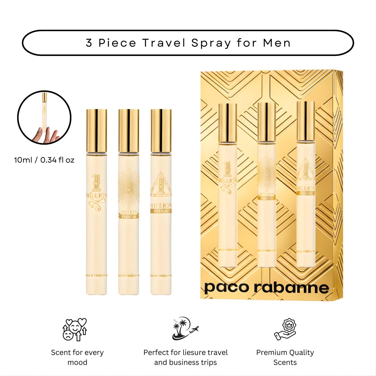 GSM-MINI PACO MILLION 3PC X 10 ML (ONE MILLION EDT, ONE MILLION PARFUM, ONE MILLION ELIXIR)