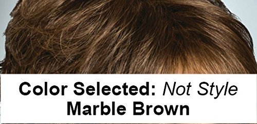 Rene of Paris SHANNON Wig in Marble Brown & Revlon Wig Lift Comb Bundle