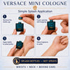 Versace 4 Piece Mini Fragrance Gift Set for Men – Eau de Toilette Collection (5 ml Each)