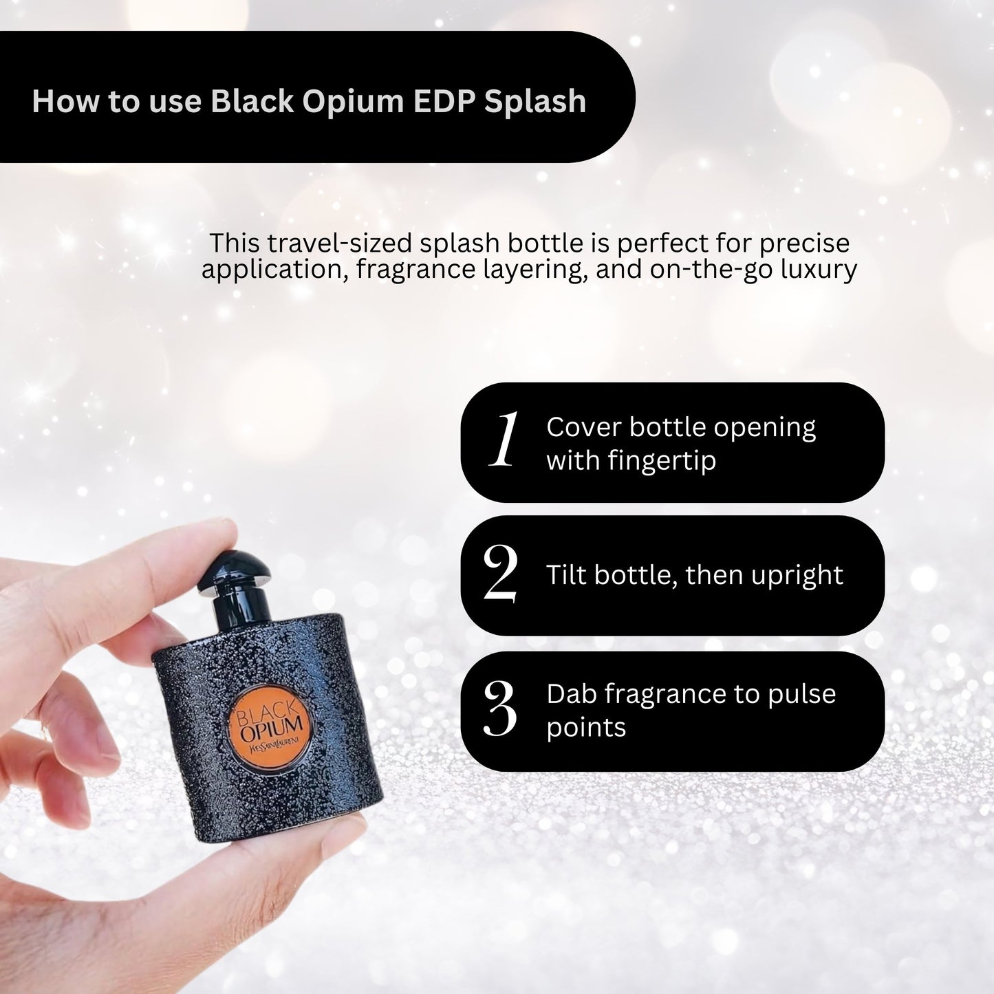 Yves Saint Laurent Black Opium Mini Eau de Parfum – 0.25 oz Splash