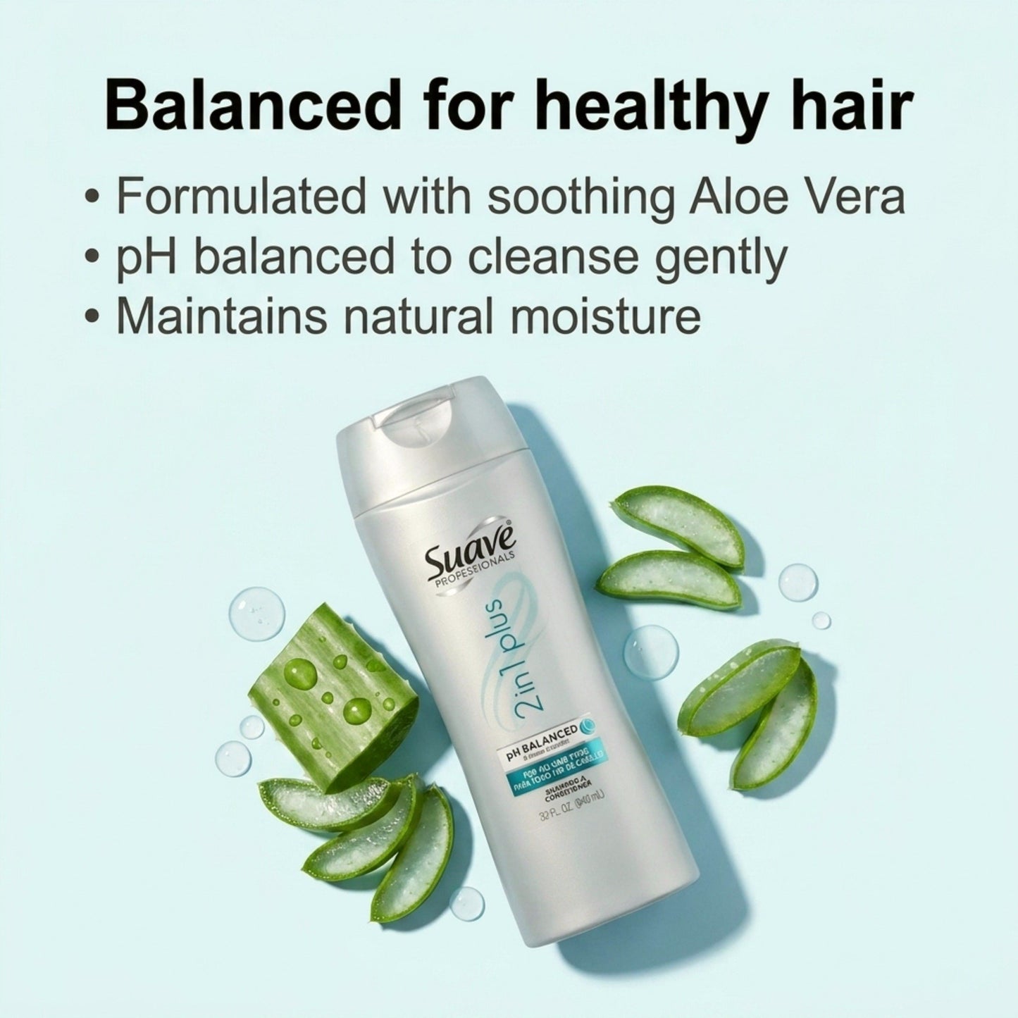 Suave Professionals Daily 2 in 1 Shampoo & Conditioner , 32 oz