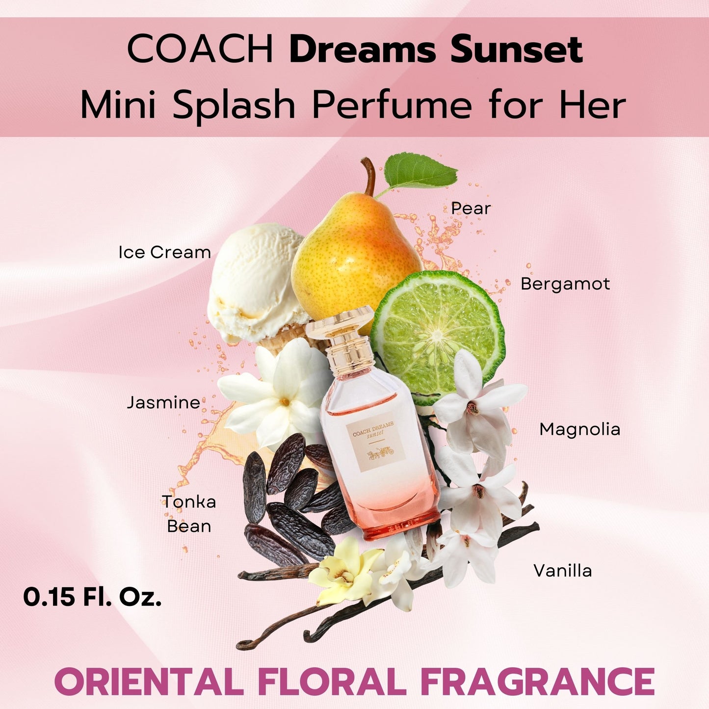 Coach New York 4 piece Womens Mini Gift Set Floral, Wild Rose, Love, Sunset