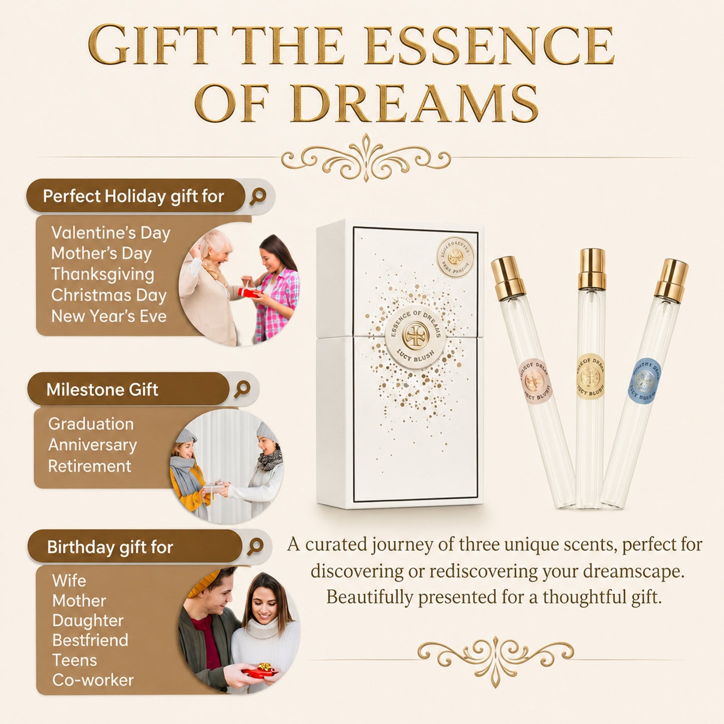 Tory Burch Essence of Dreams Eau de Parfum Travel Spray Pen Set, 3 Fragrances, 10 ml each
