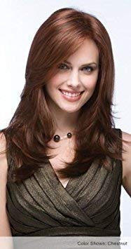 Amore BRANDI Monofilament Wig Collection by Rene of Paris and Wig Lift Comb - Dark Chocolate - Bundle 2 Items