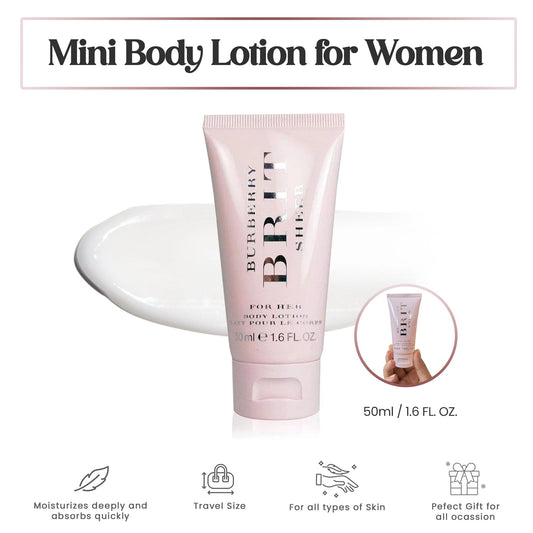 Burberry Brit Sheer Mini Body Lotion for Women 1.7oz
