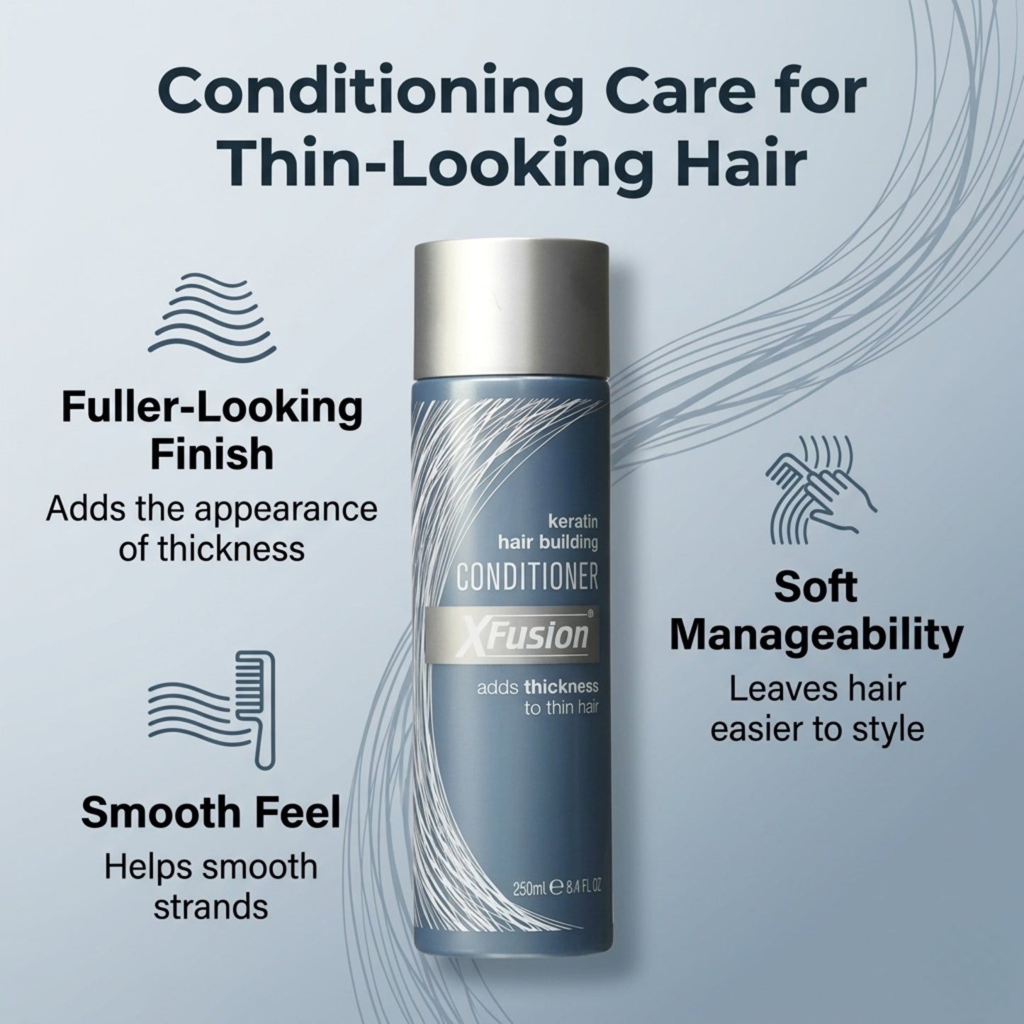 XFusion Keratin Hair Building Conditioner – 8.4 oz (200 ml)