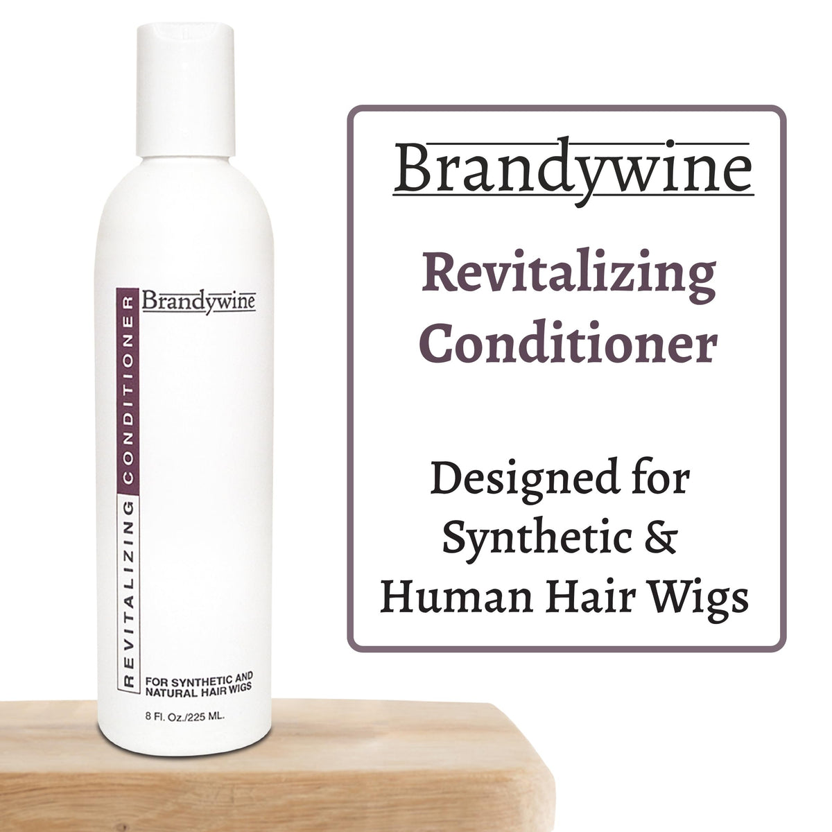 Brandywine Wig Conditioner – 8 oz for Synthetic Wigs, Natural Hair & Hairpieces