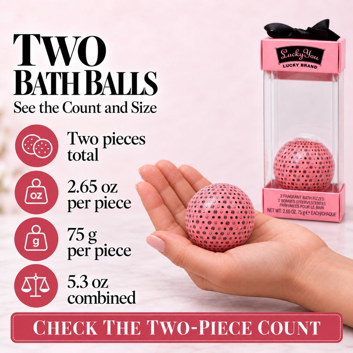 Lucky Brand Lucky You For Women 2 Piece Fragrance Bath Bombs