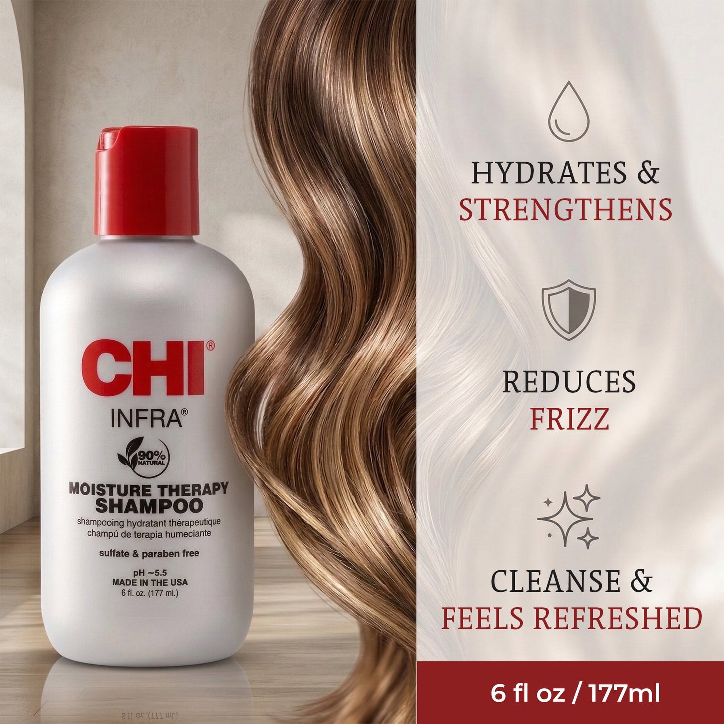 CHI Infra Shampoo - Professional Hair Repair Formula 6 fl oz