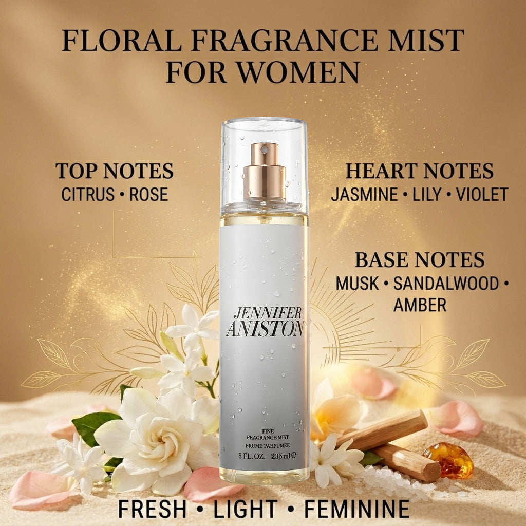 Jennifer Aniston Fine Fragrance Mist for Women, 8 Ounce