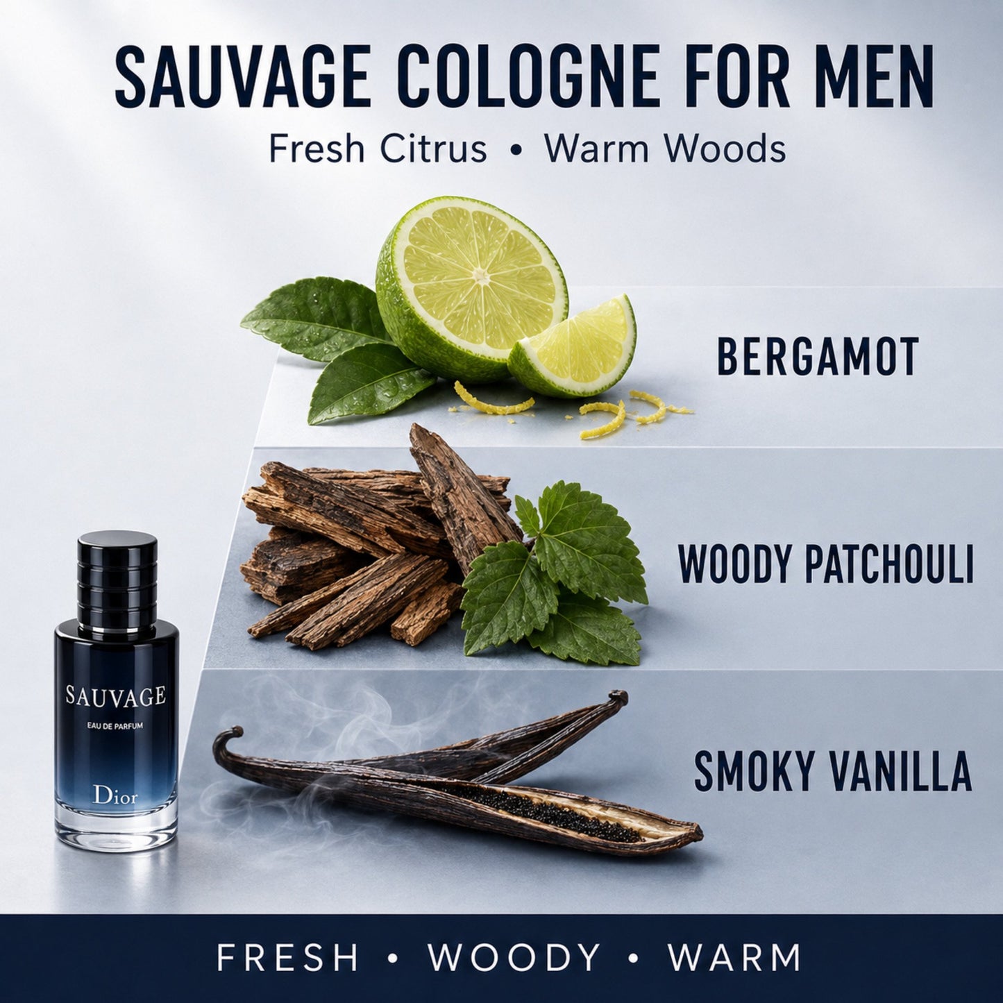 Dior SAUVAGE Perfume & Shower Gel Men Travel MINI SET (Perfume 10 ML / 0.34 Fl Oz & Shower Gel 20 ml)