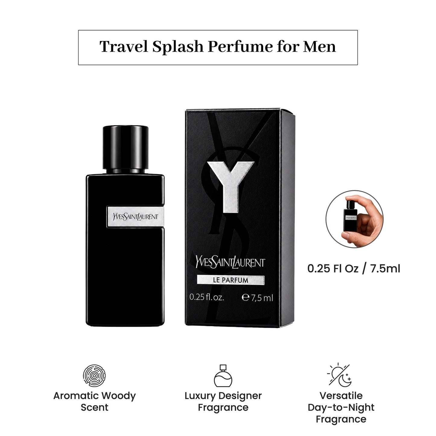 Yves Saint Laurent YSL Y LE PARFUM Mini Splash 7.5 ml / 0.25 Fl oz