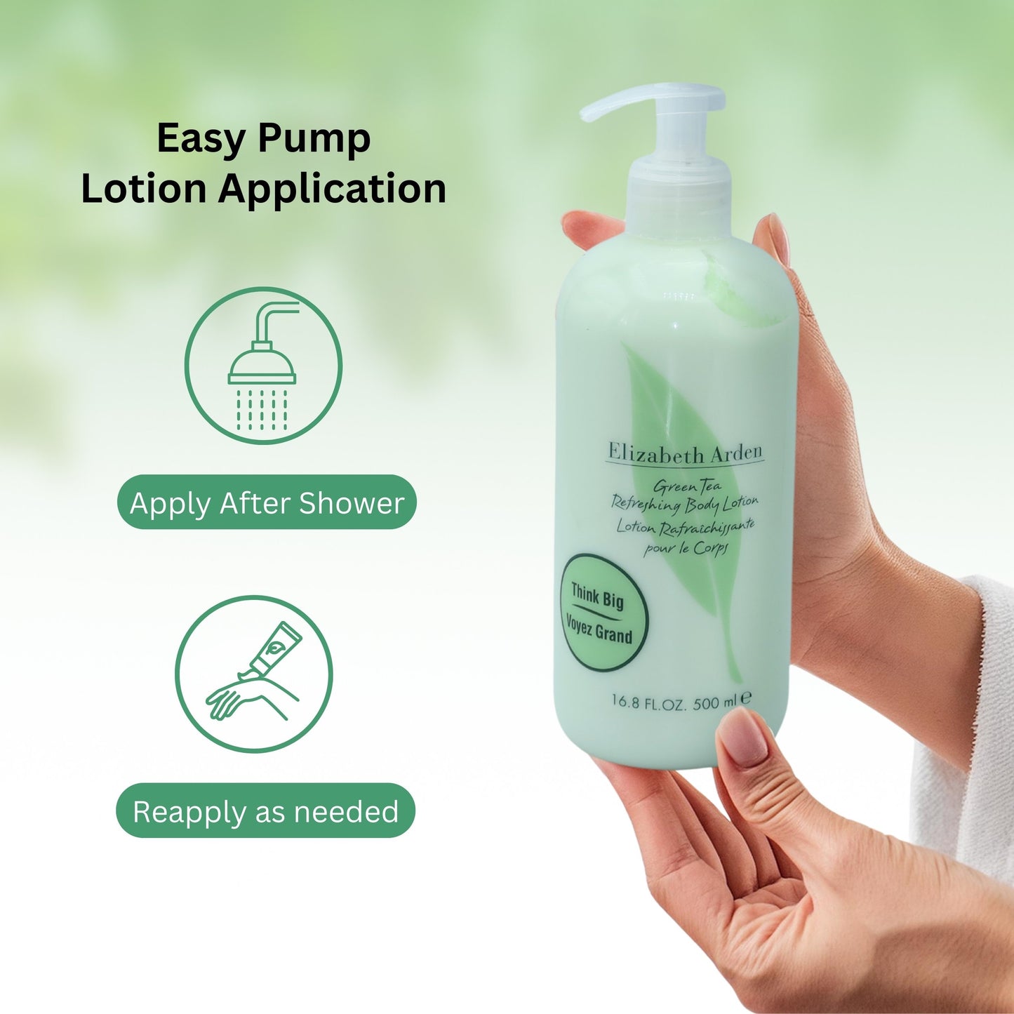 Elizabeth Arden Green Tea Body Lotion – Scented Moisturizing Lotion (16.9 oz)