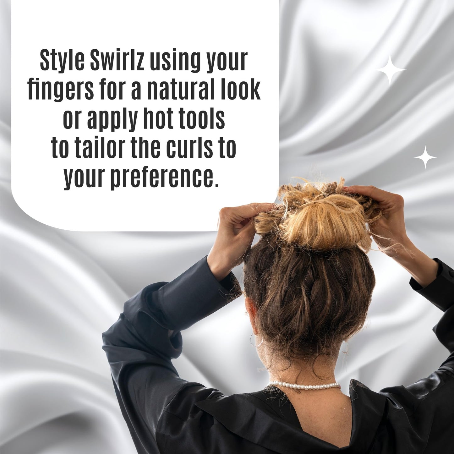 Rene of Paris Swirlz Messy Bun Hair Piece – Dark Blonde Synthetic Clip-In