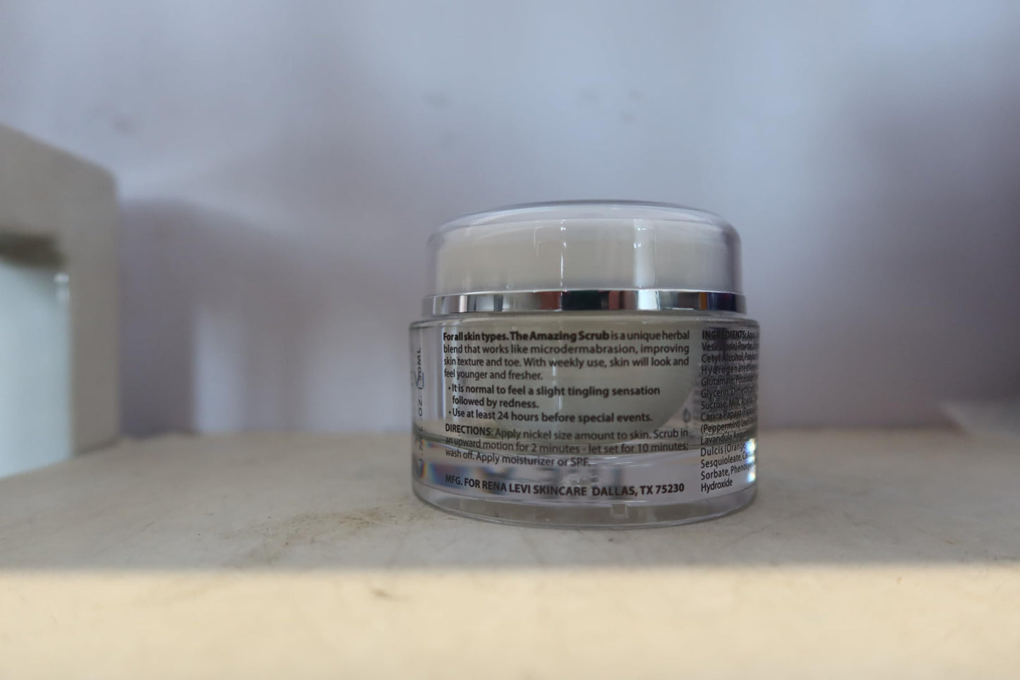 Rena Levi Amazing Scrub - Natural Microdermabrasion Face Scrub for Acne & Pores