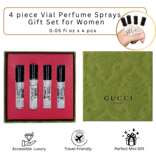Gucci Perfume 4-Piece Mini EDP Spray Vial Set – Travel Size Collection