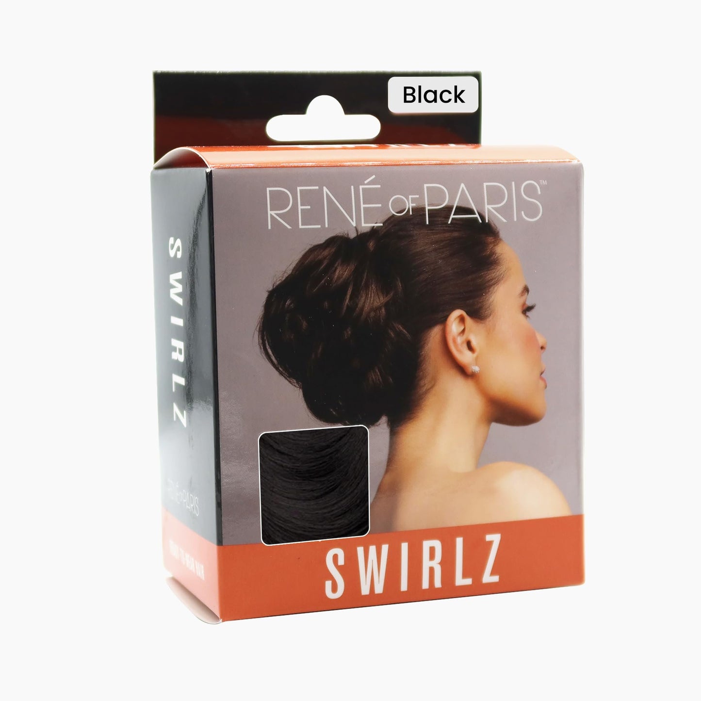 Rene of Paris Swirlz Messy Bun Hair Piece – Dark Brown Synthetic Clip-In Bun