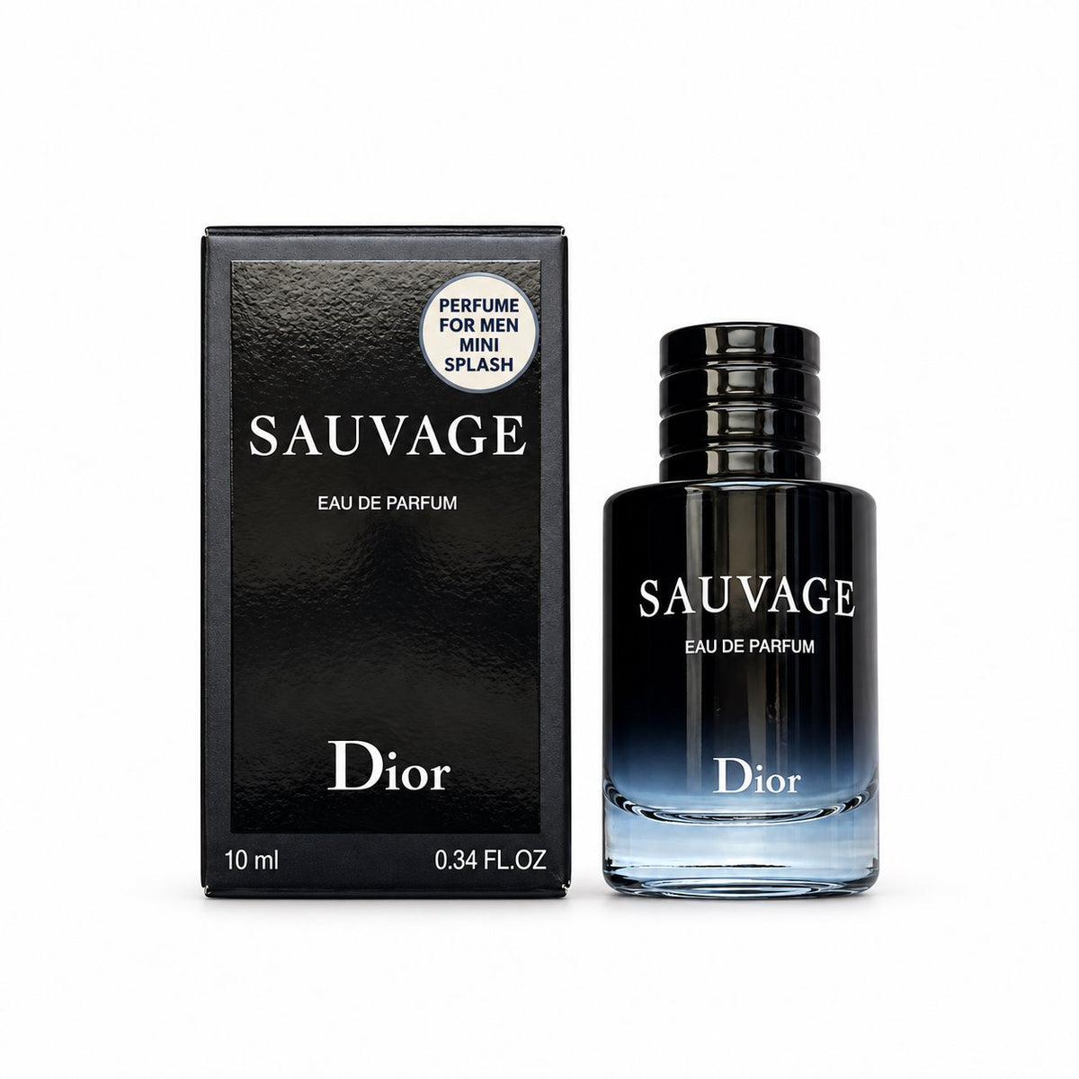 Dior Sauvage Perfume for Men Mini EDP Travel Splash 0.34 ounce