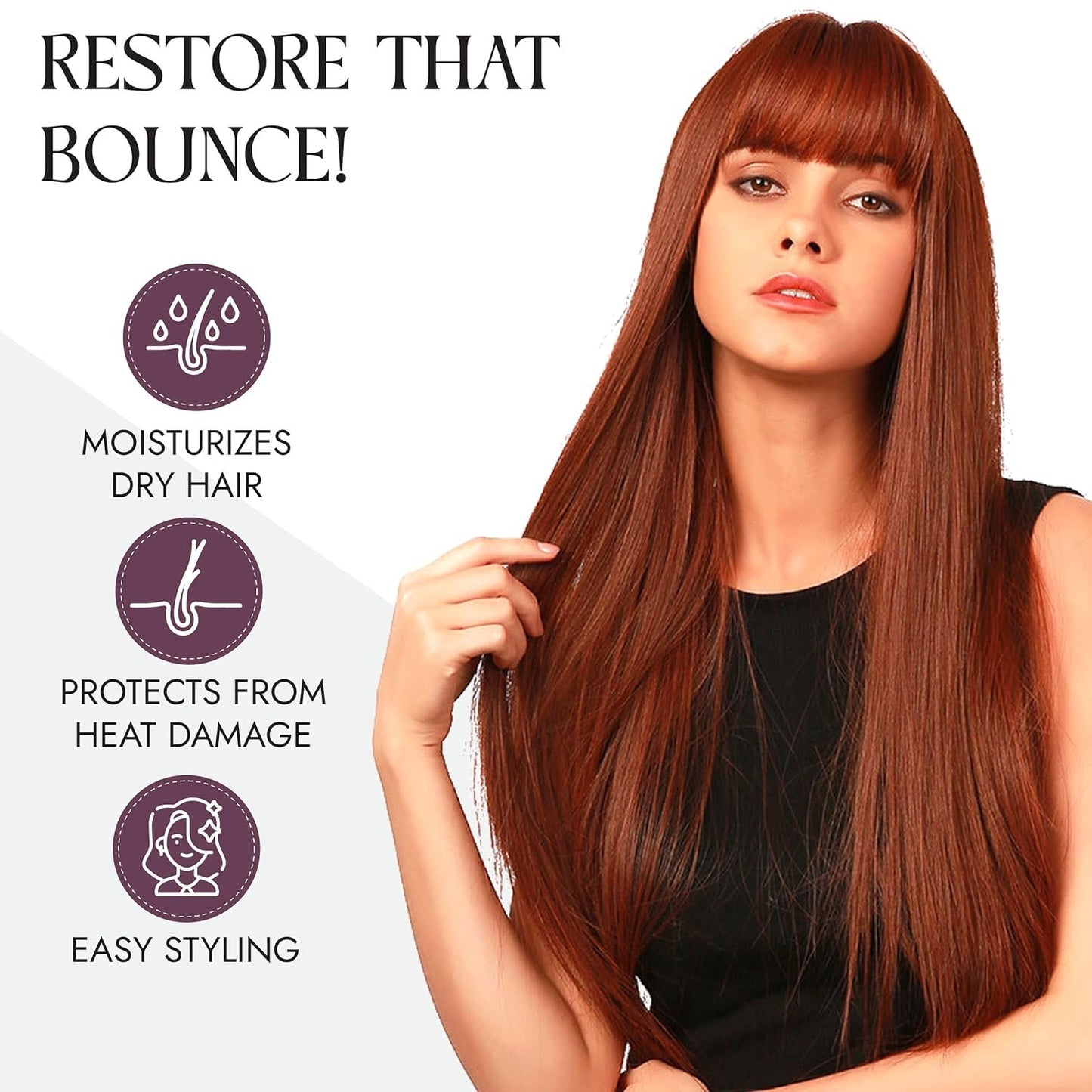 Brandywine Wig Detangler Spray - Leave In Conditioner for Synthetic & Human Hair Wigs, 8oz
