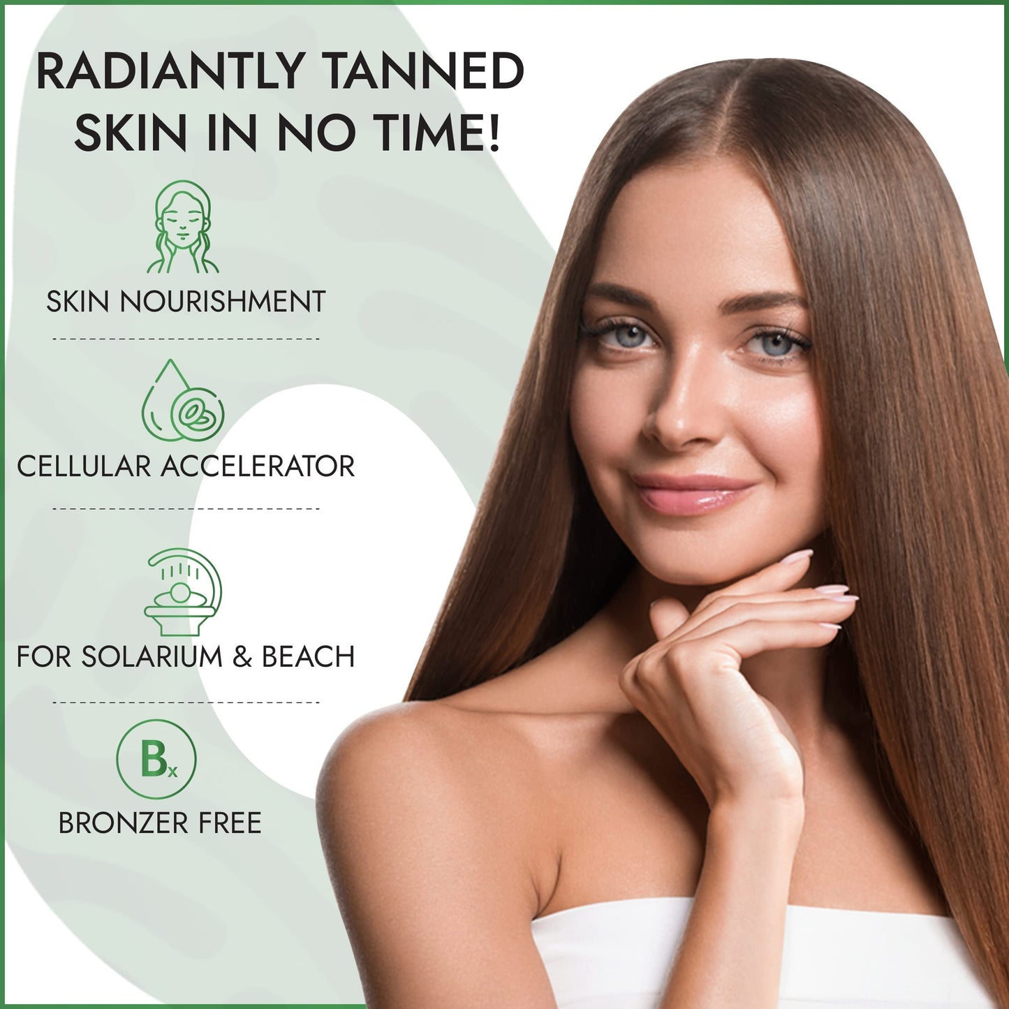 Tanning Accelerator Lotion For Indoor & Outdoor Tanning -7 Suns Cosmetics 97% Natural ingredients