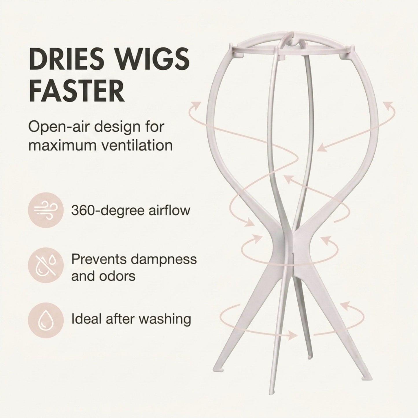 Jon Renau Sturdy and Collapsible Wig Holder