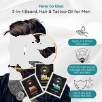 Gibs Beard, Hair & Tattoo Oil, Moisturizing Scented Men's Grooming Oil BUNDLE OF 50