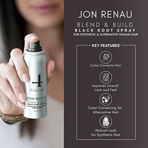 Jon Renau Blend & Build Root Touch Up Spray – Black (2.5 fl oz