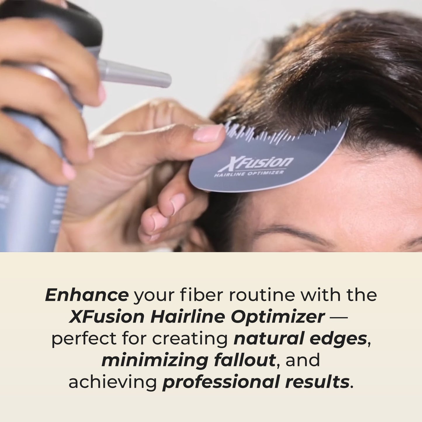 XFusion Hairline Optimizer Comb Tool for Hair Building Fibers – 3 Pack