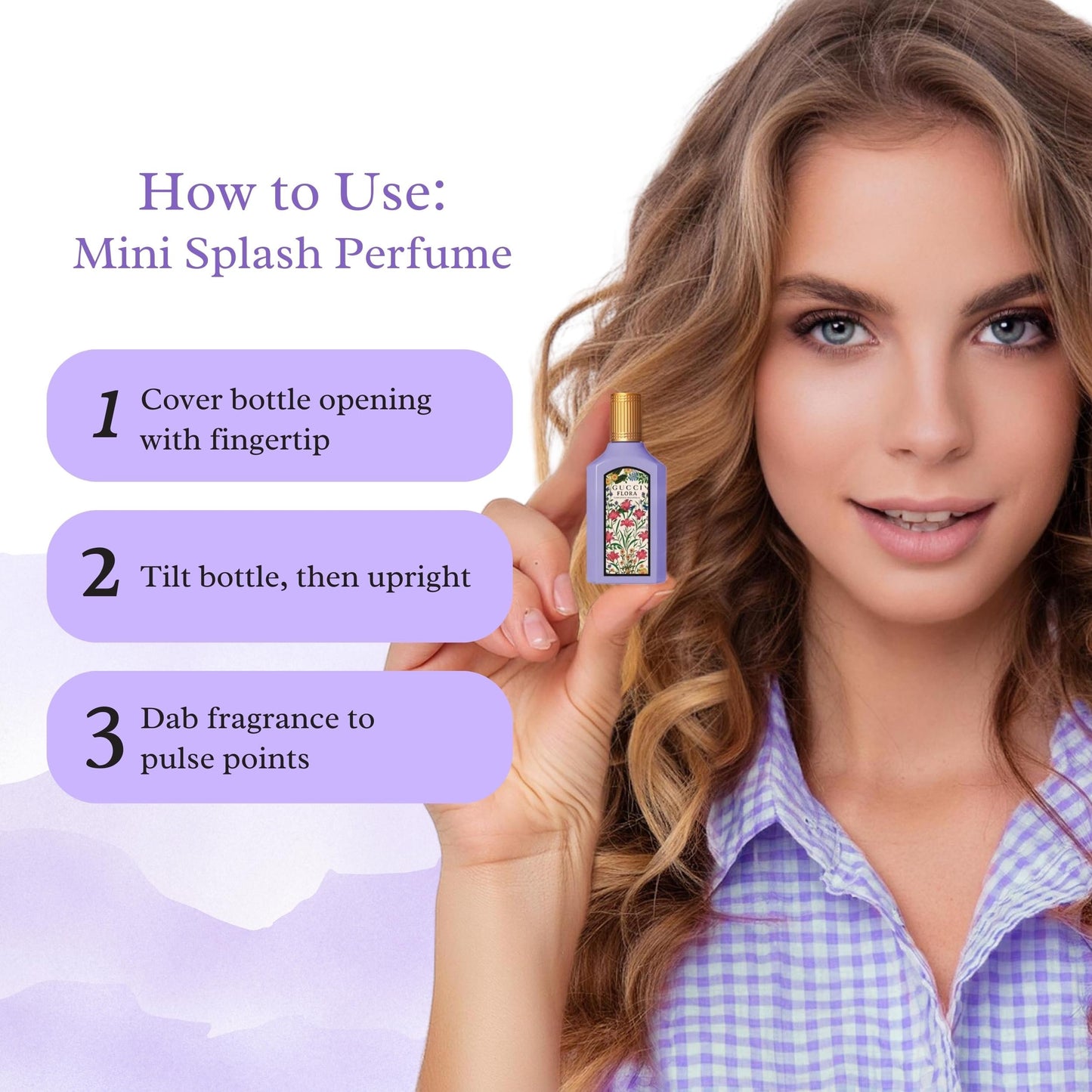 Gucci Flora Gorgeous Magnolia Eau De Parfum ~ Mini Splash Top 0.16 Fl Oz