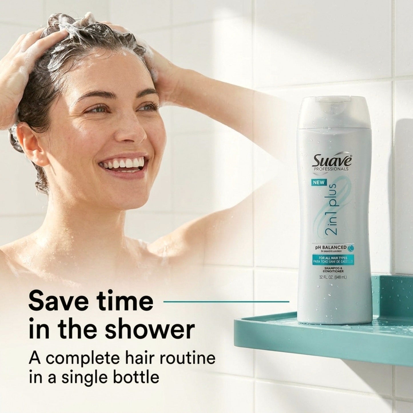 Suave Professionals Daily 2 in 1 Shampoo & Conditioner , 32 oz