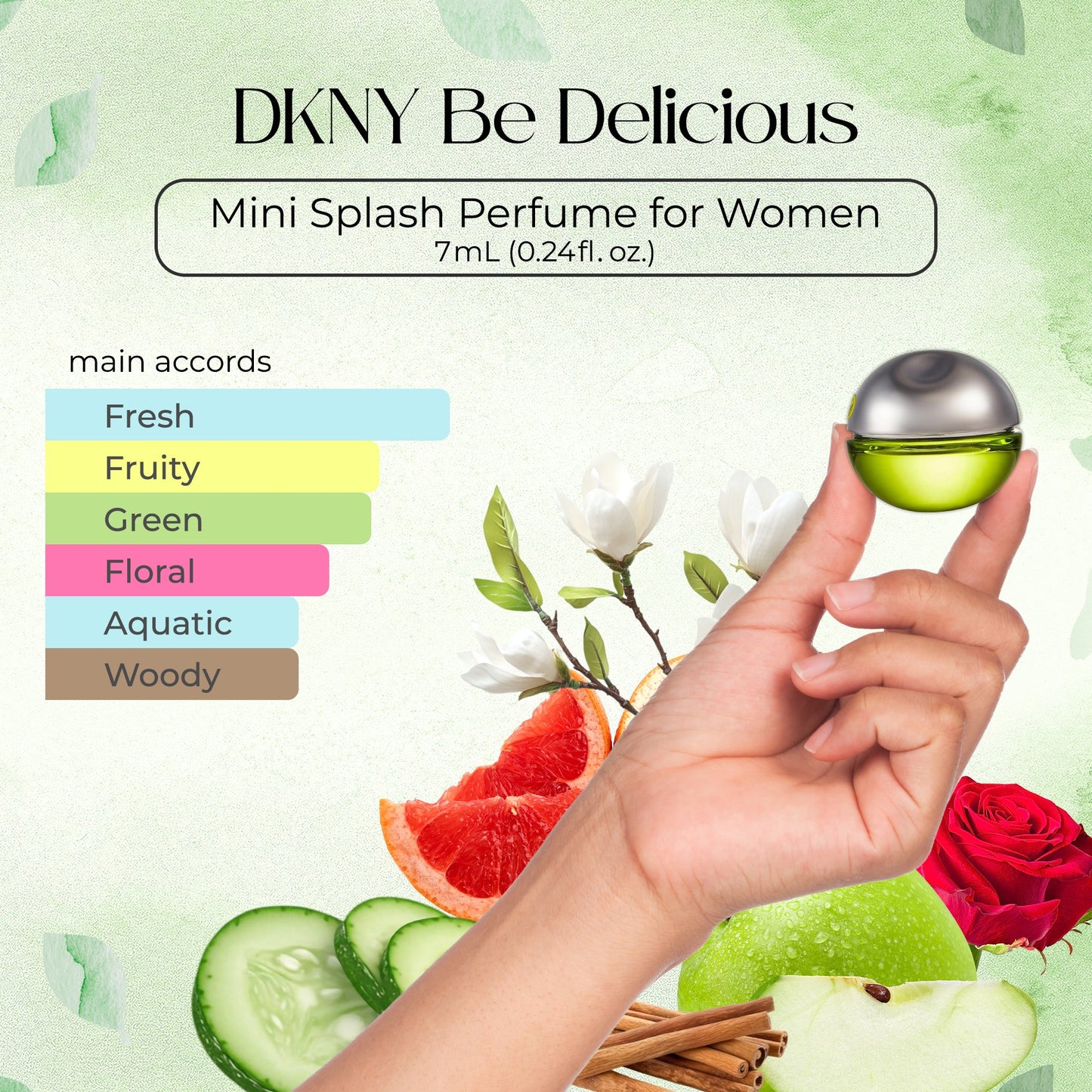 DKNY Be Delicious Mini Perfume Gift Set for Women Travel Size