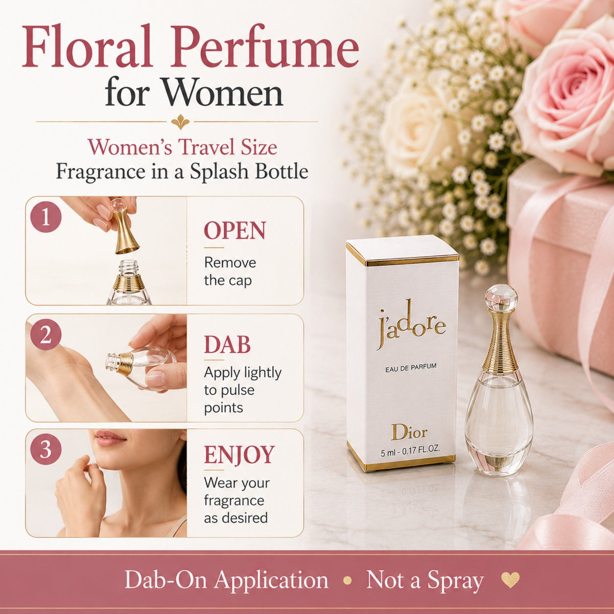 J'adore by Christian Dior for Women 0.17 oz Eau de Parfum Collectible