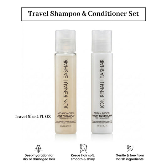 Jon Renau Argan Smooth Luxury Shampoo & Conditioner 2oz set