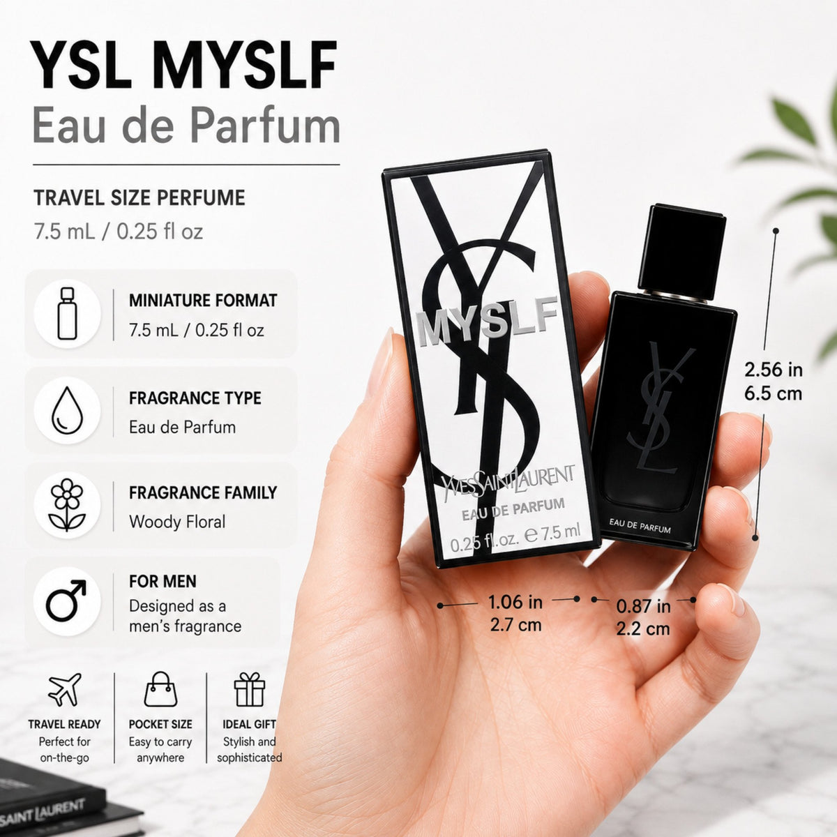 Yves Saint Laurent MYSLF Eau de Parfum 7.5ml / 0.25 fl oz Miniature
