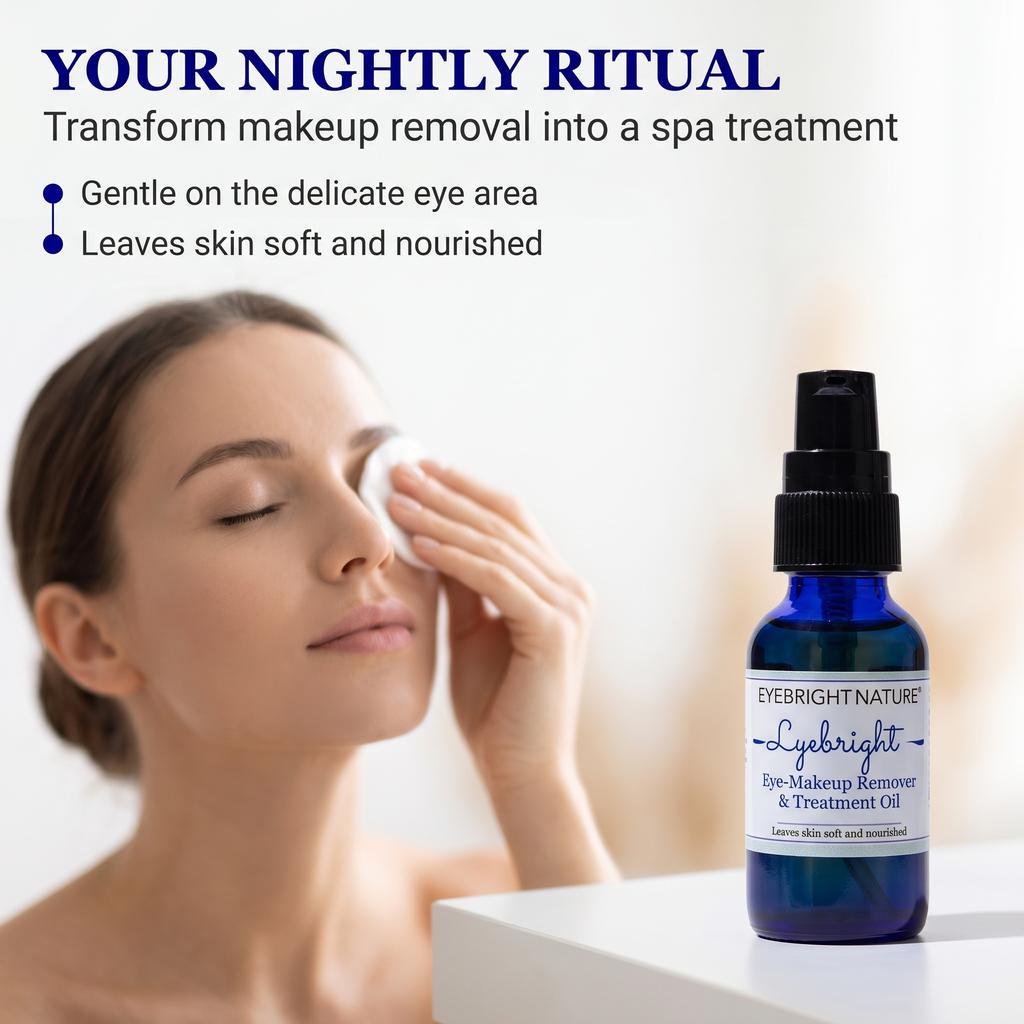 Vegan Eye Makeup Remover & Treatment Oil, Farmaesthetics Eyebright , 1 fl oz