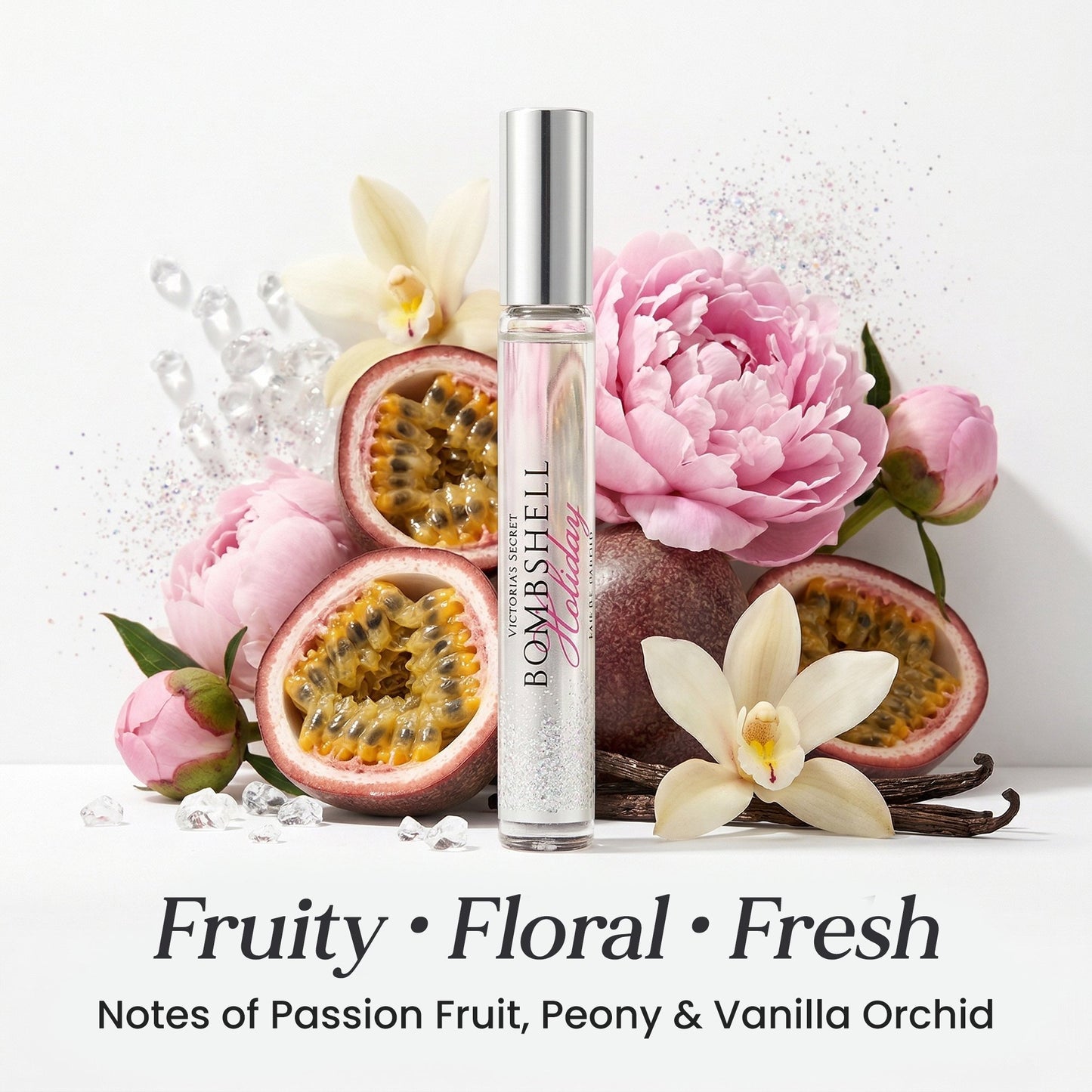 Victoria Secret BOMBSHELL HOLIDAY Eau de Parfum Rollerball 0.23 Fluid Ounce, 2019 Limited Edition