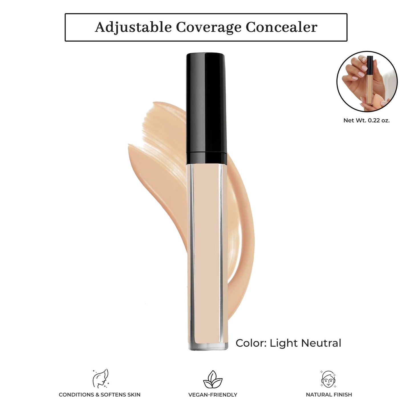 Adjustable Coverage Concealer #04 Light with Neutral Undertone