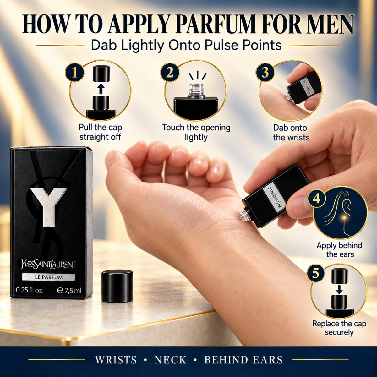 Yves Saint Laurent YSL Y LE PARFUM Mini Splash 7.5 ml / 0.25 Fl oz