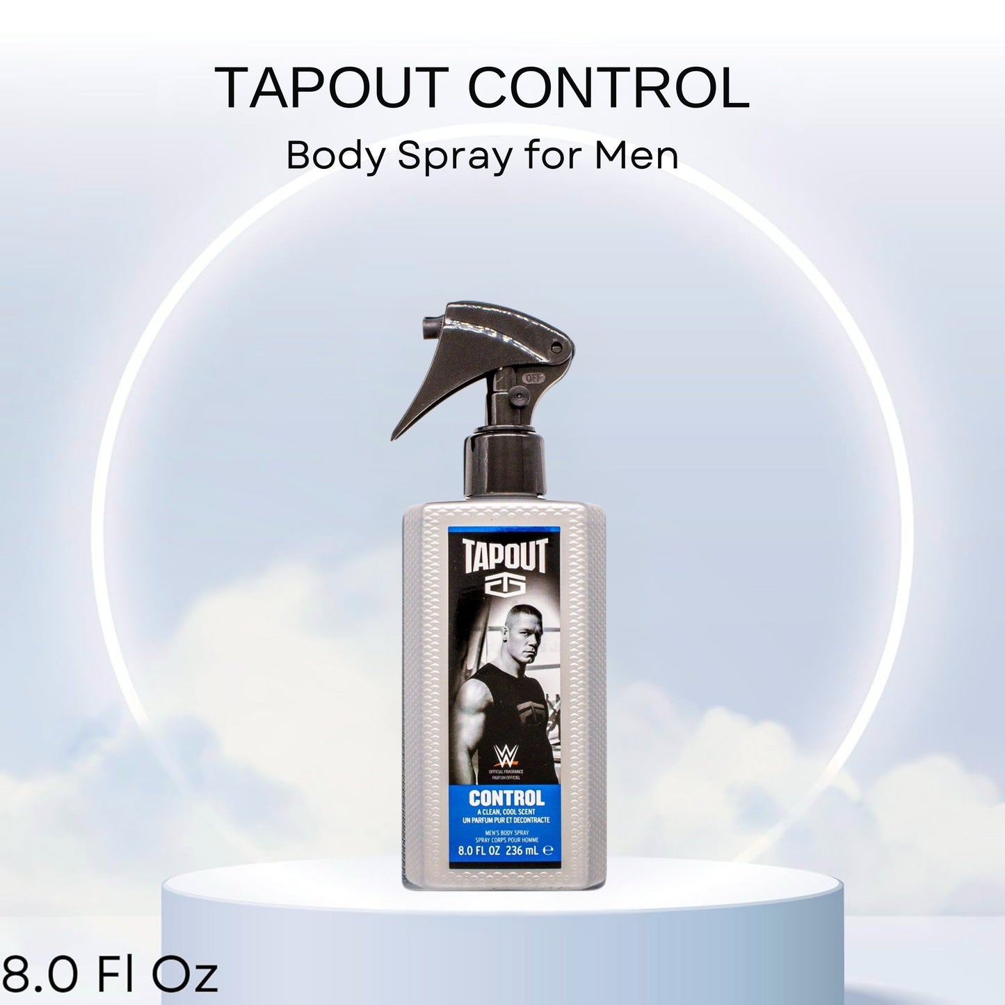 Tapout Control Body Spray Perfume for Men – Refreshing Fragrance, 8 Ounces