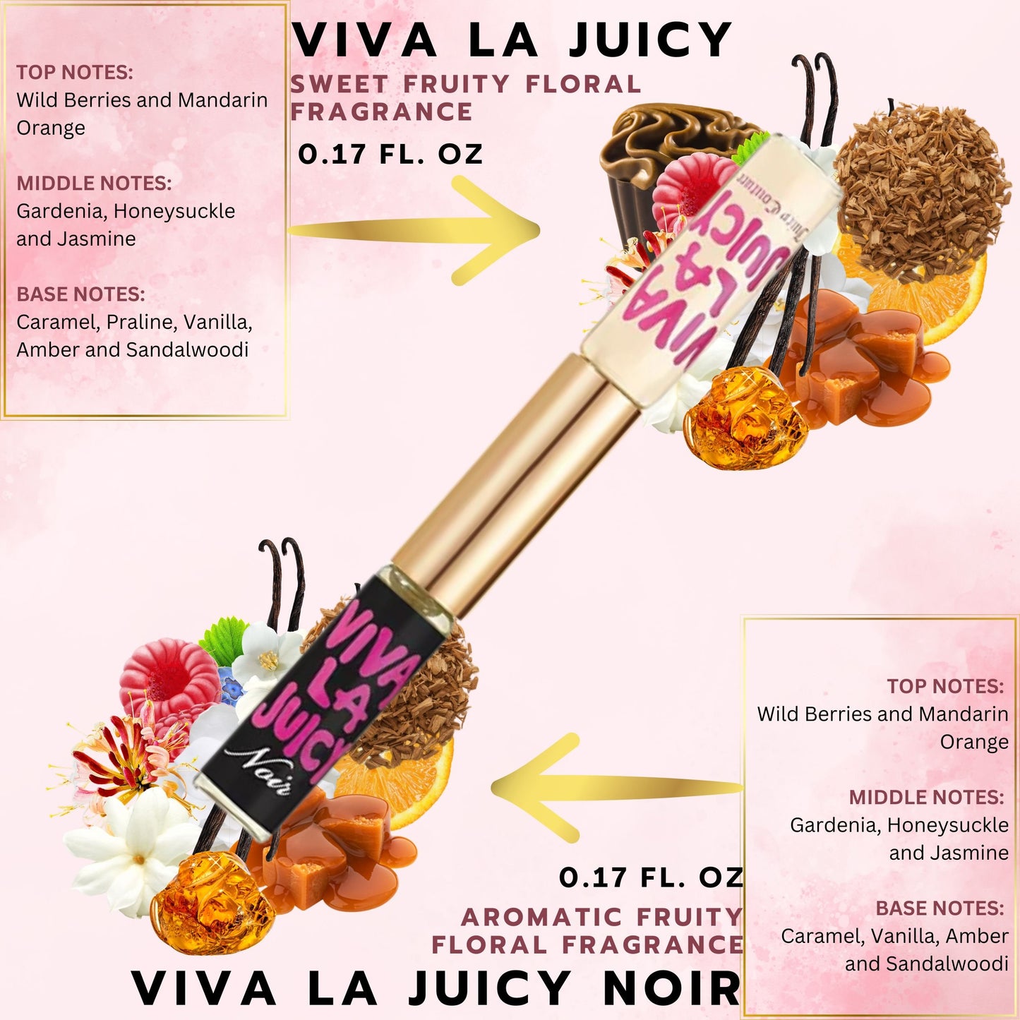 Juicy Couture Viva La Juicy & Viva La Juicy Noir and Juicy Couture Women's 3Pc Perfume Set
