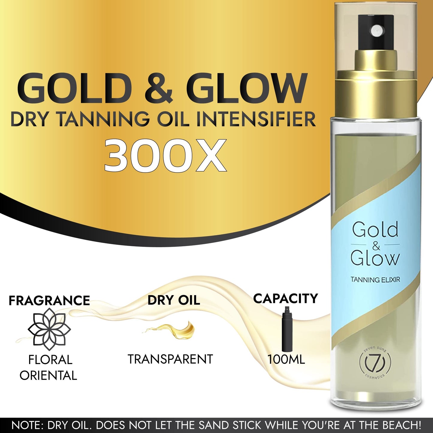 Dry Oil Tanning Spray Indoor/Outdoor Accelerator 3.4 fl oz